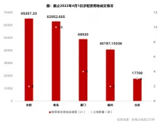 2022年第一批次集中供地，涉租赁用地成交量大幅下降