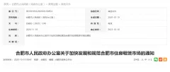 合肥住房租赁新政：支持非住宅改建 规范房源信息发布